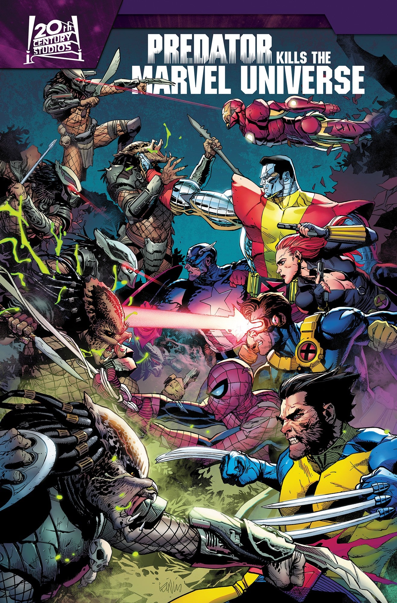 Predator Kills The Marvel Universe Omnibus Leinil Yu Cover