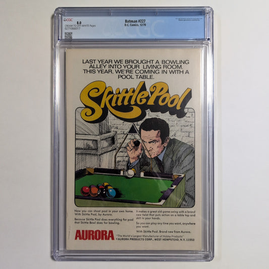 Batman #227 CGC 8.0 VF