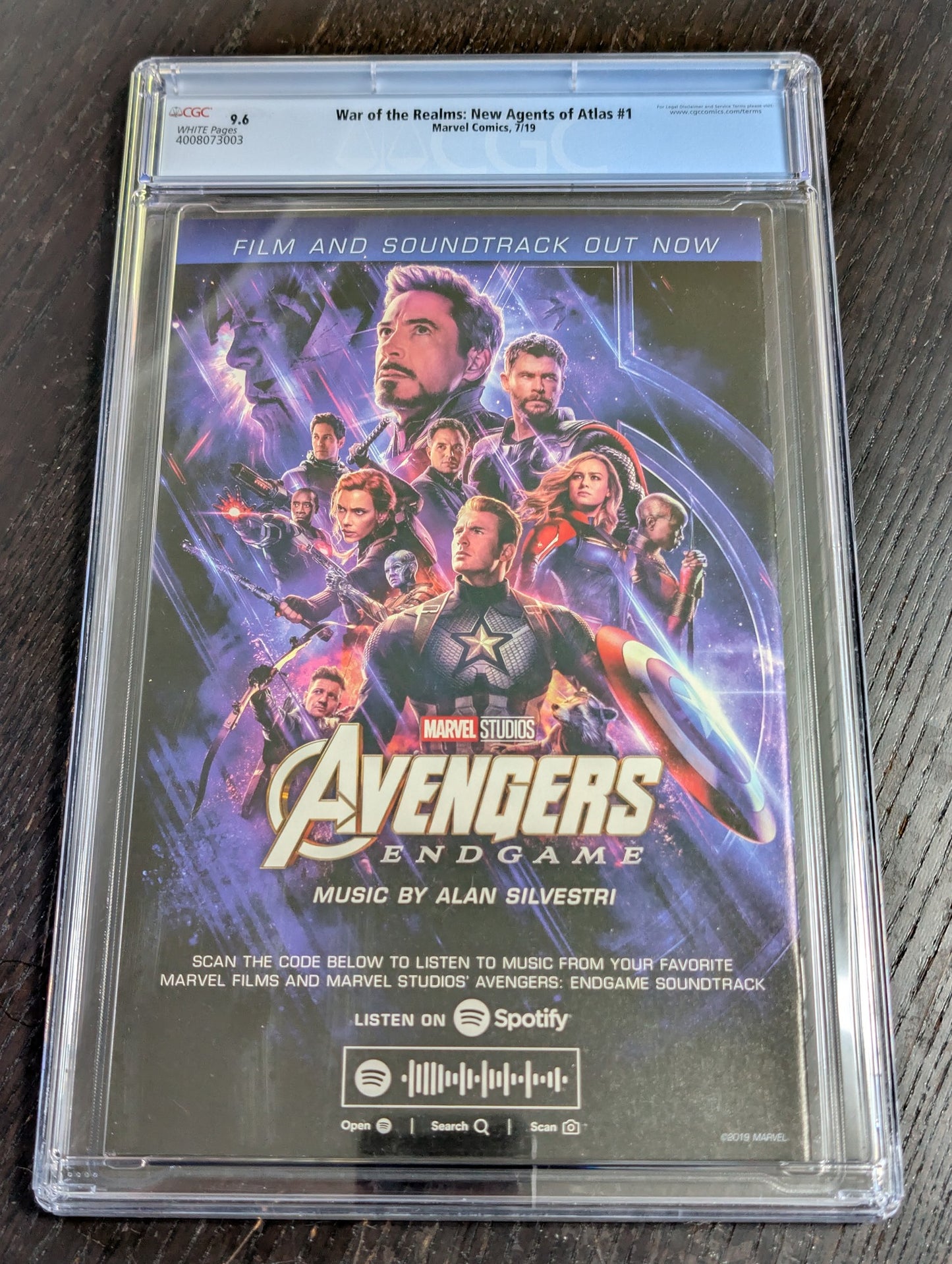 War of the Realms: New Agents of Atlas #1 CGC 9.6 NM+ Marvel Comics 2019 – Back