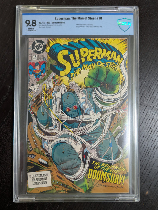 Superman: The Man of Steel #18 CBCS 9.8 NM/M | 1st App. Doomsday