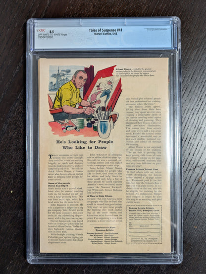 Tales of Suspense #41 CGC 8.5 VF+ Marvel Comics 1963