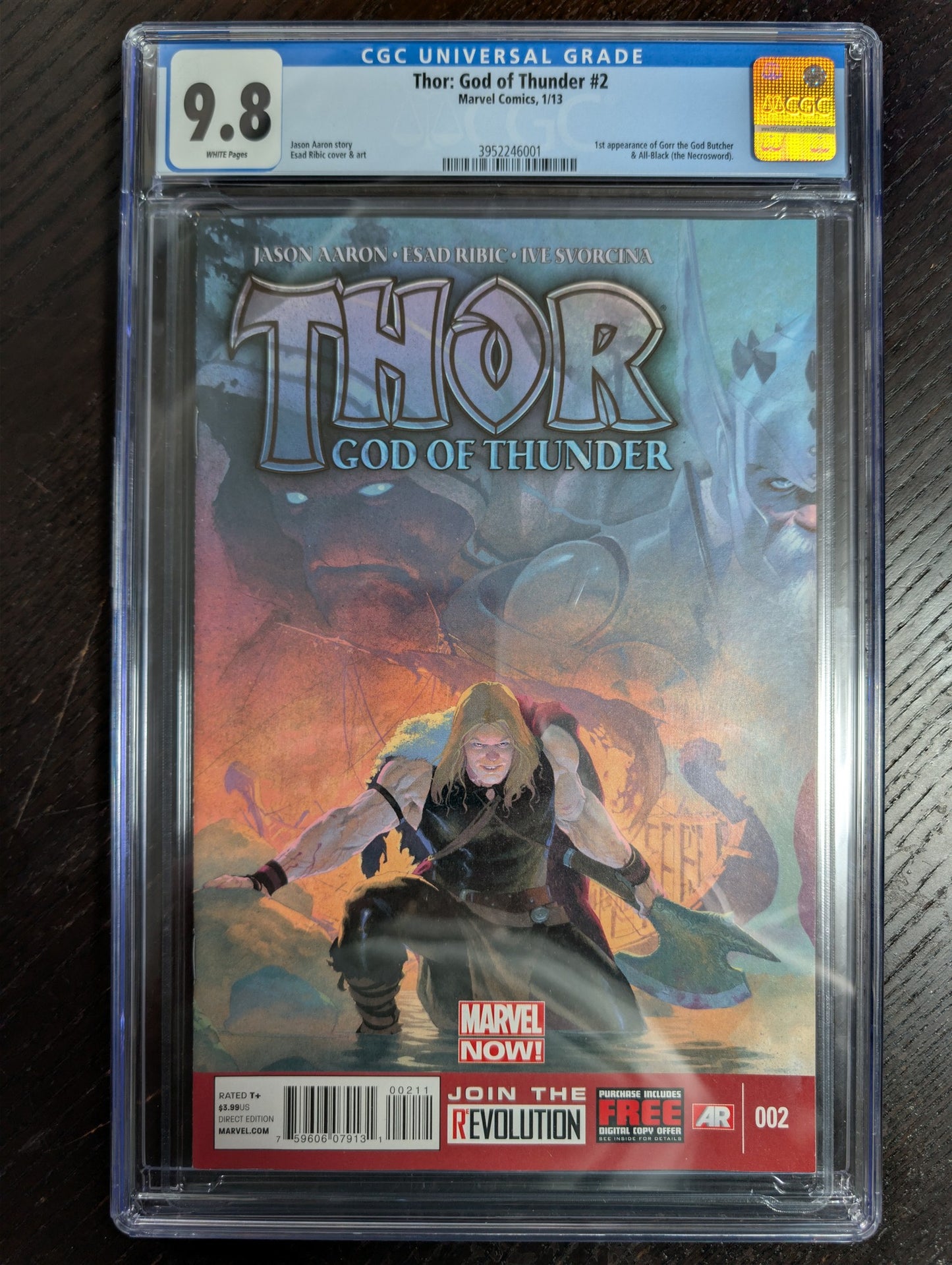 Thor: God of Thunder #2 CGC 9.8 NM/M | 1st Gorr the God Butcher