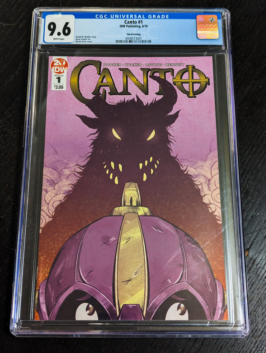 Canto #1 CGC 9.6 NM+ | Thid Printing Variant IDW Publishing – Front
