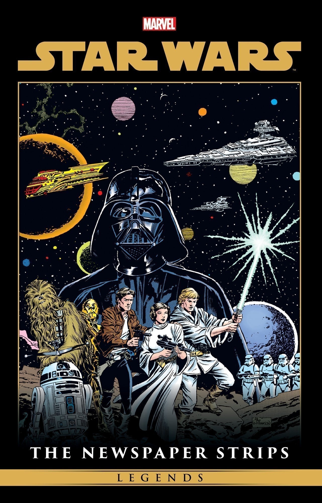 Star Wars Legends: The Newspaper Strips Omnibus Al Williamson Early Adventures Cover | Marvel
