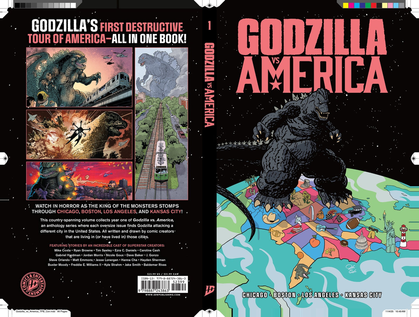 Godzilla Vs. America: Boston, Chicago, Kansas City, Los Angeles TPB | IDW