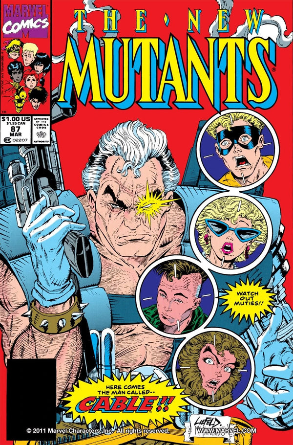 New Mutants #87 comic book cover