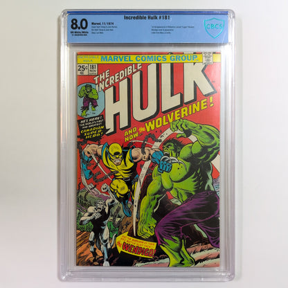 Incredible Hulk #181 CBCS 8.0 VF | 1st Appearance of Wolverine