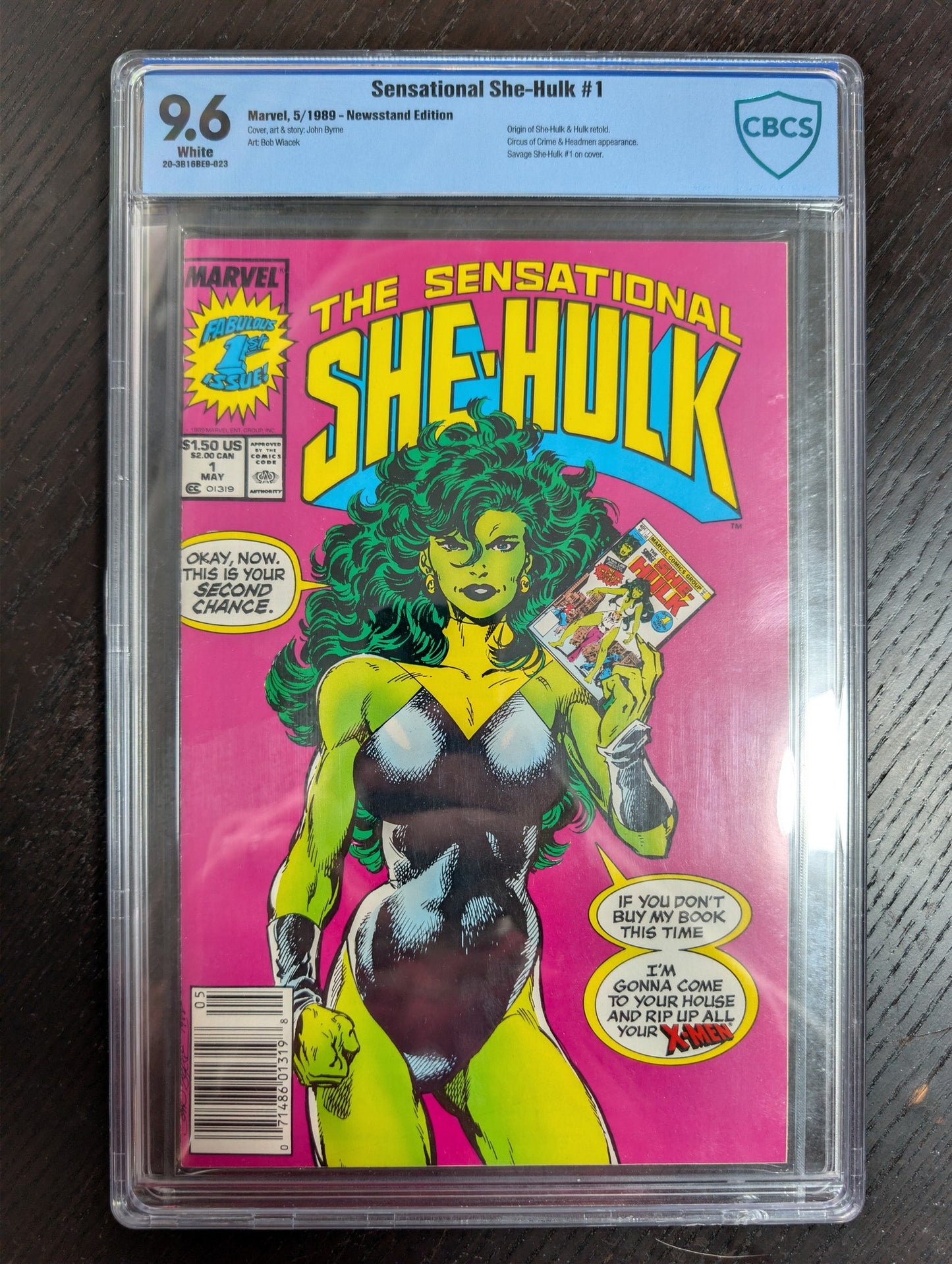 Sensational She-Hulk #1 CBCS 9.6 NM+ Marvel 1989 – Front